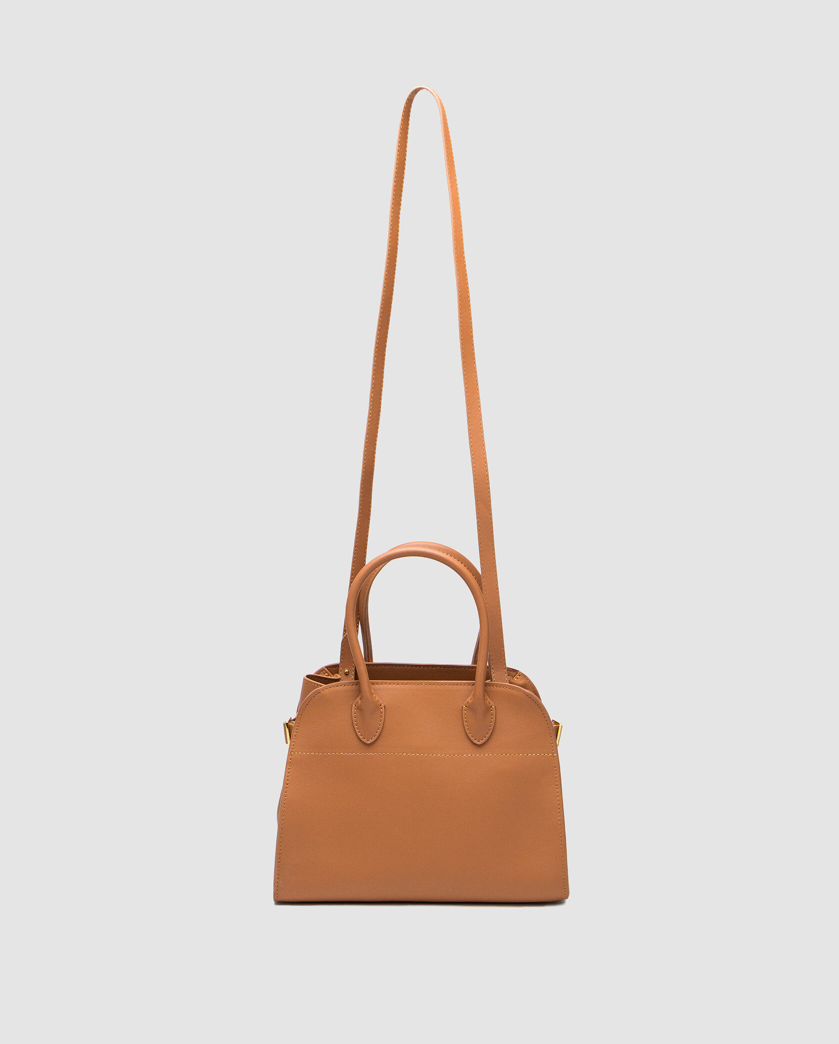 The Row Soft Margaux 26 Bag in Leather Ginger - 3