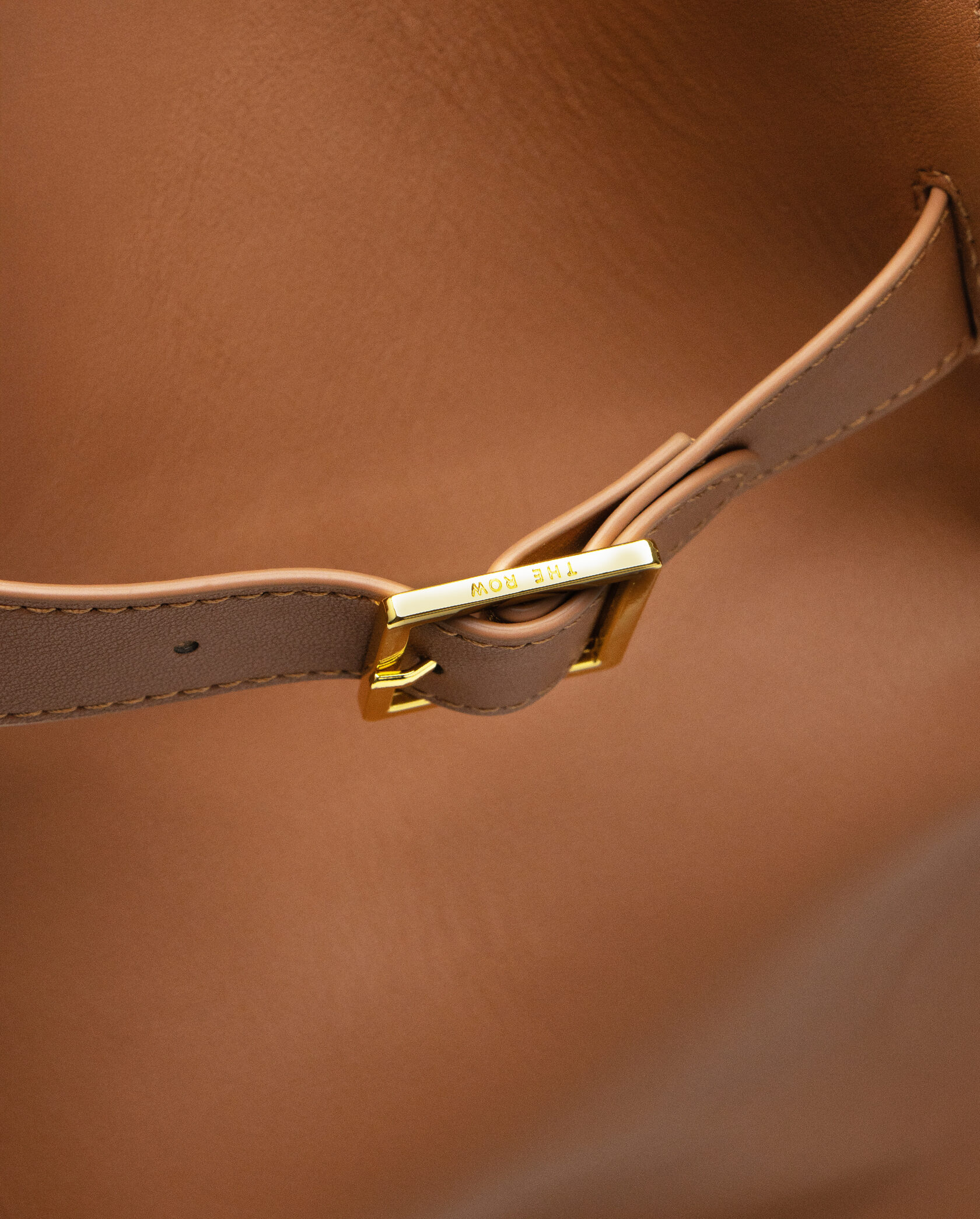 The Row Soft Margaux 39 Bag in Leather Ginger - 9