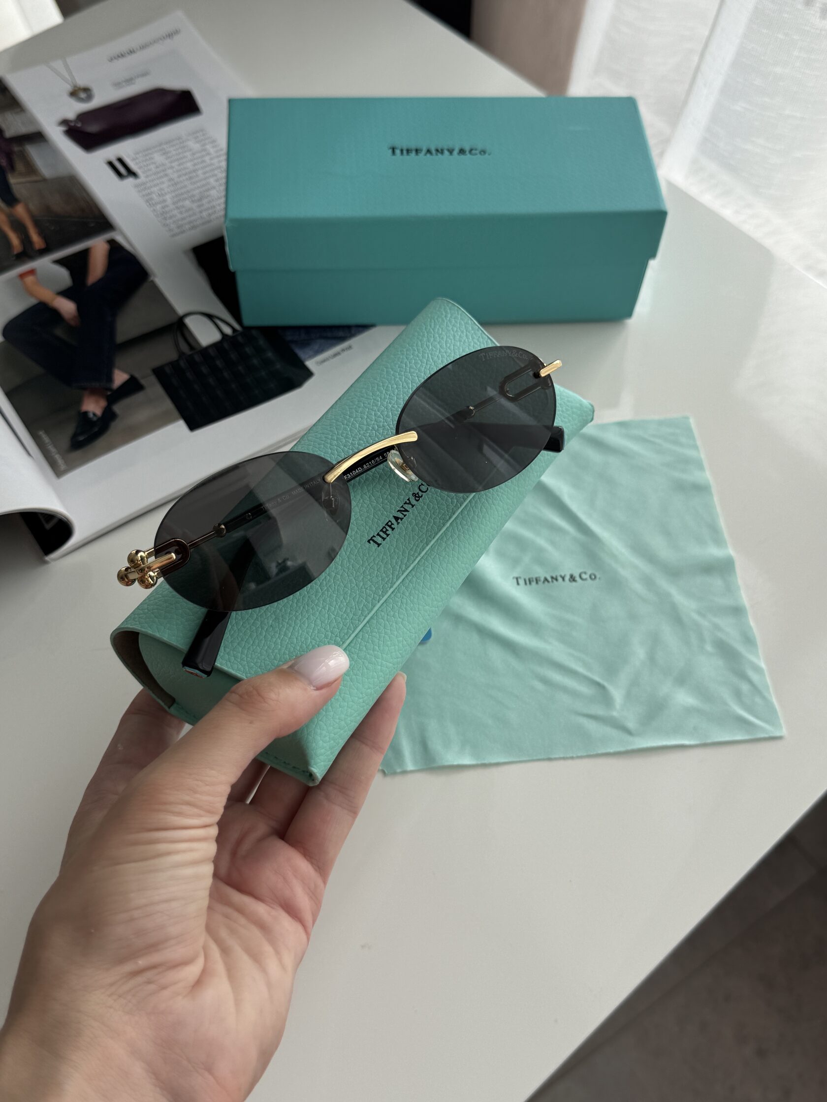 Tiffany &amp; CO Black/Gold TF3104D 6216/S4 2N - 4