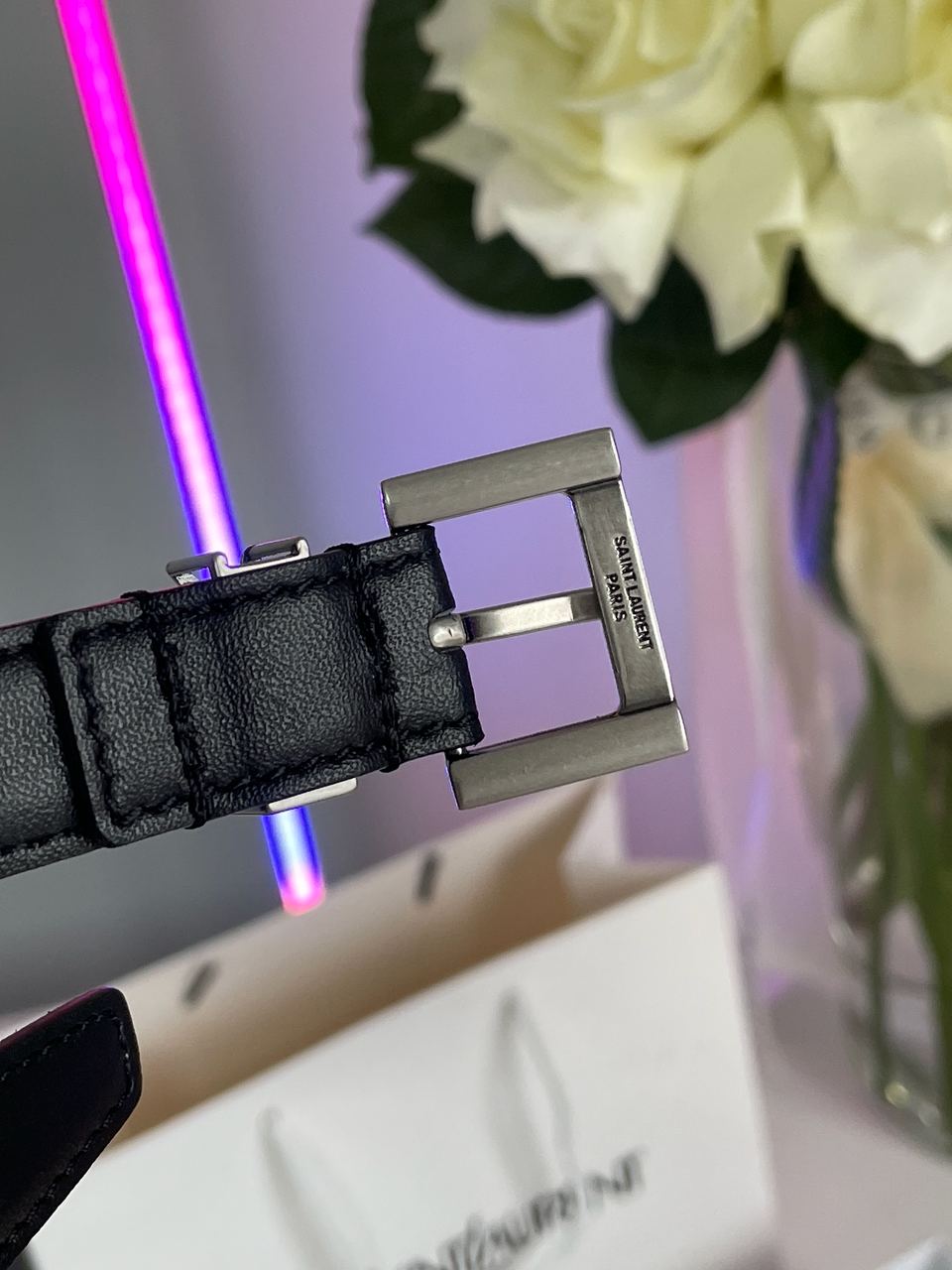 Yves Saint Laurent Belt Silver 2.0 - 9