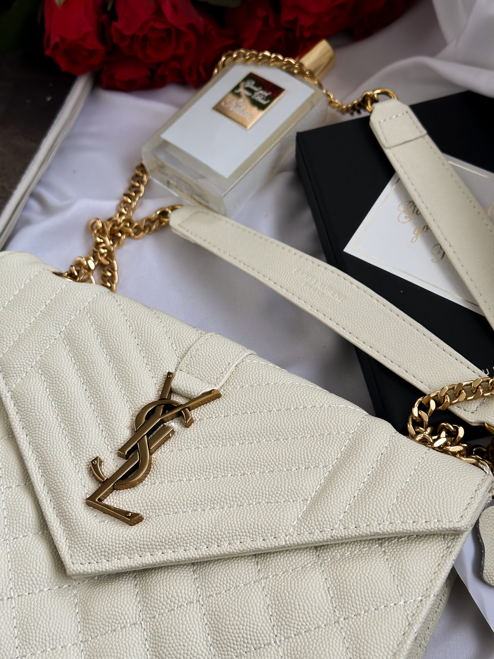 Yves Saint Laurent Envelope Bag White - 5