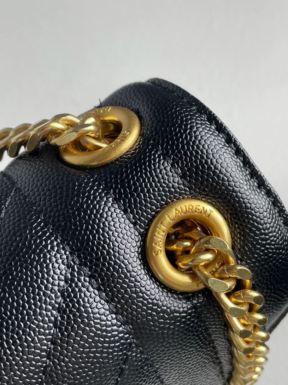 Yves Saint Laurent Envelope Medium In Quilted Grain De Poudre Embossed Leather - 11