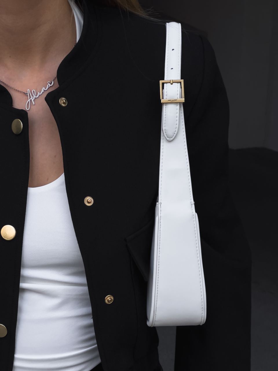 Yves Saint Laurent Hobo White - 17