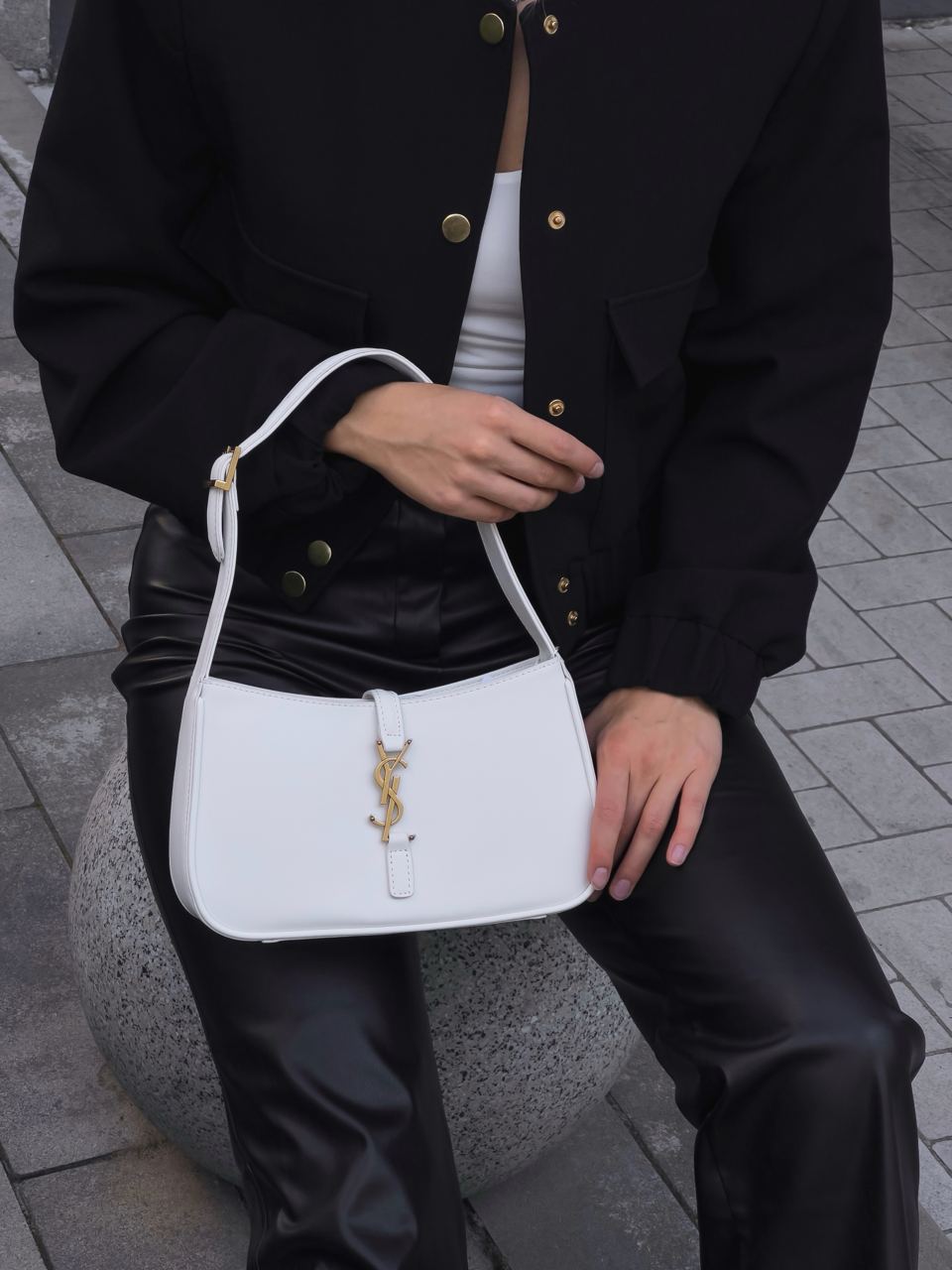 Yves Saint Laurent Hobo White - 7