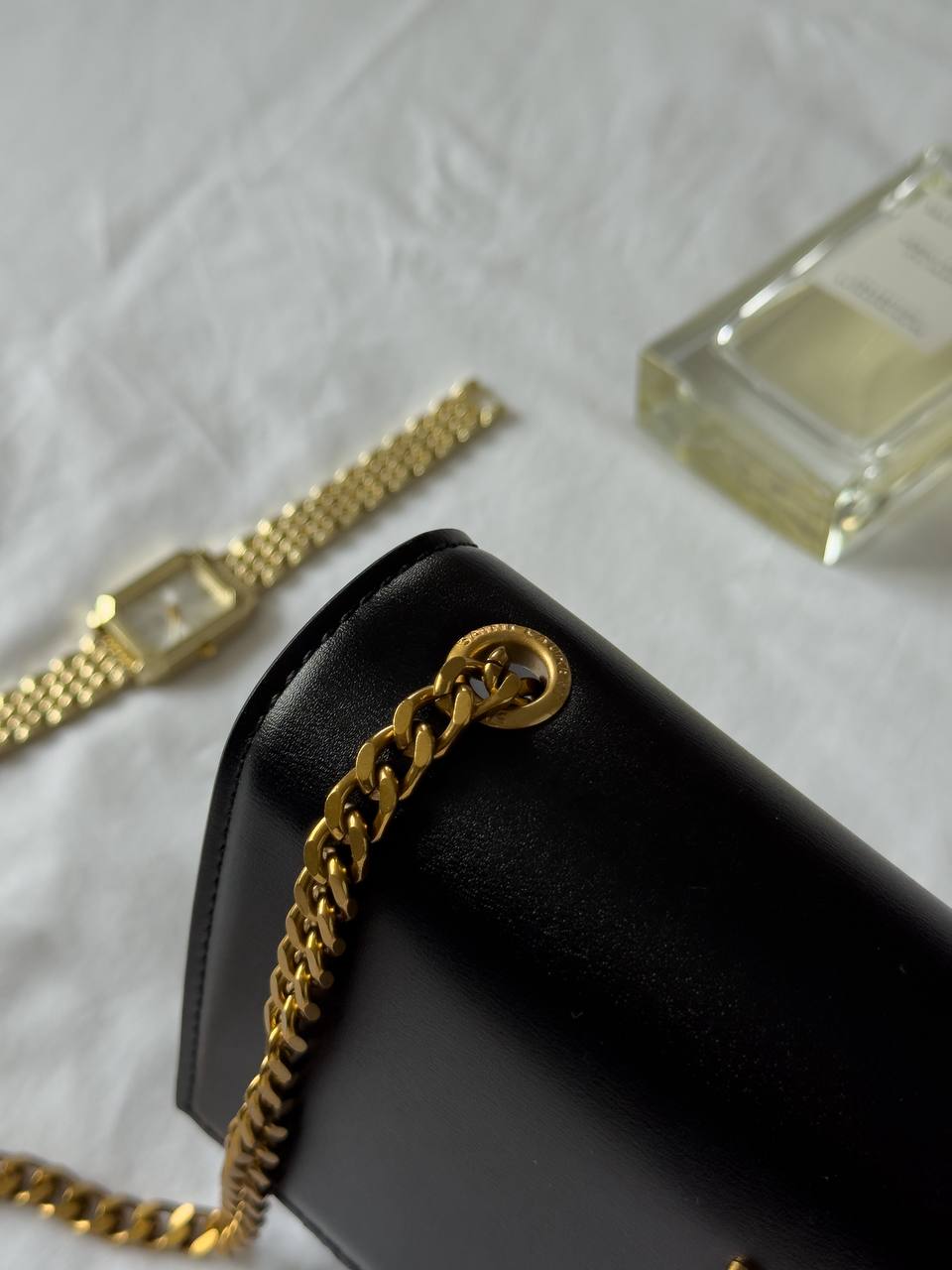 Yves Saint Laurent Kate Small Black/Gold - 12