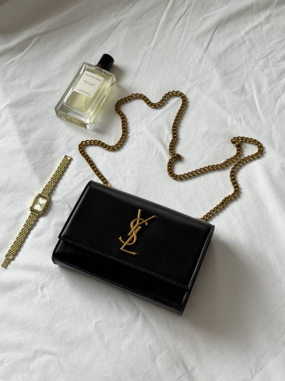 Yves Saint Laurent Kate Small Black/Gold - 4