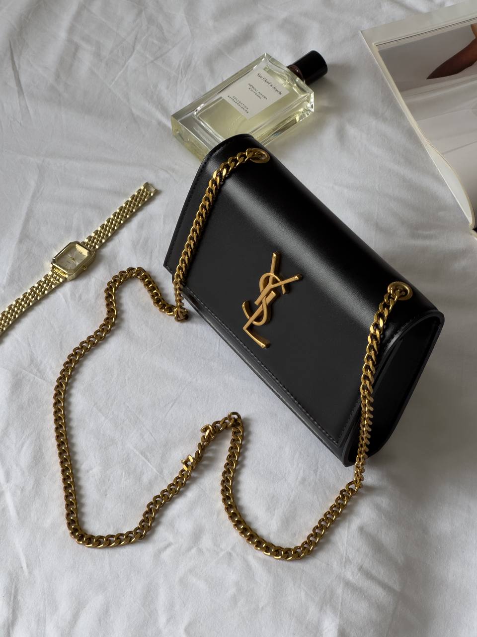 Yves Saint Laurent Kate Small Black/Gold - 6