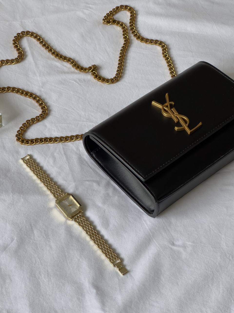 Yves Saint Laurent Kate Small Black/Gold - 7