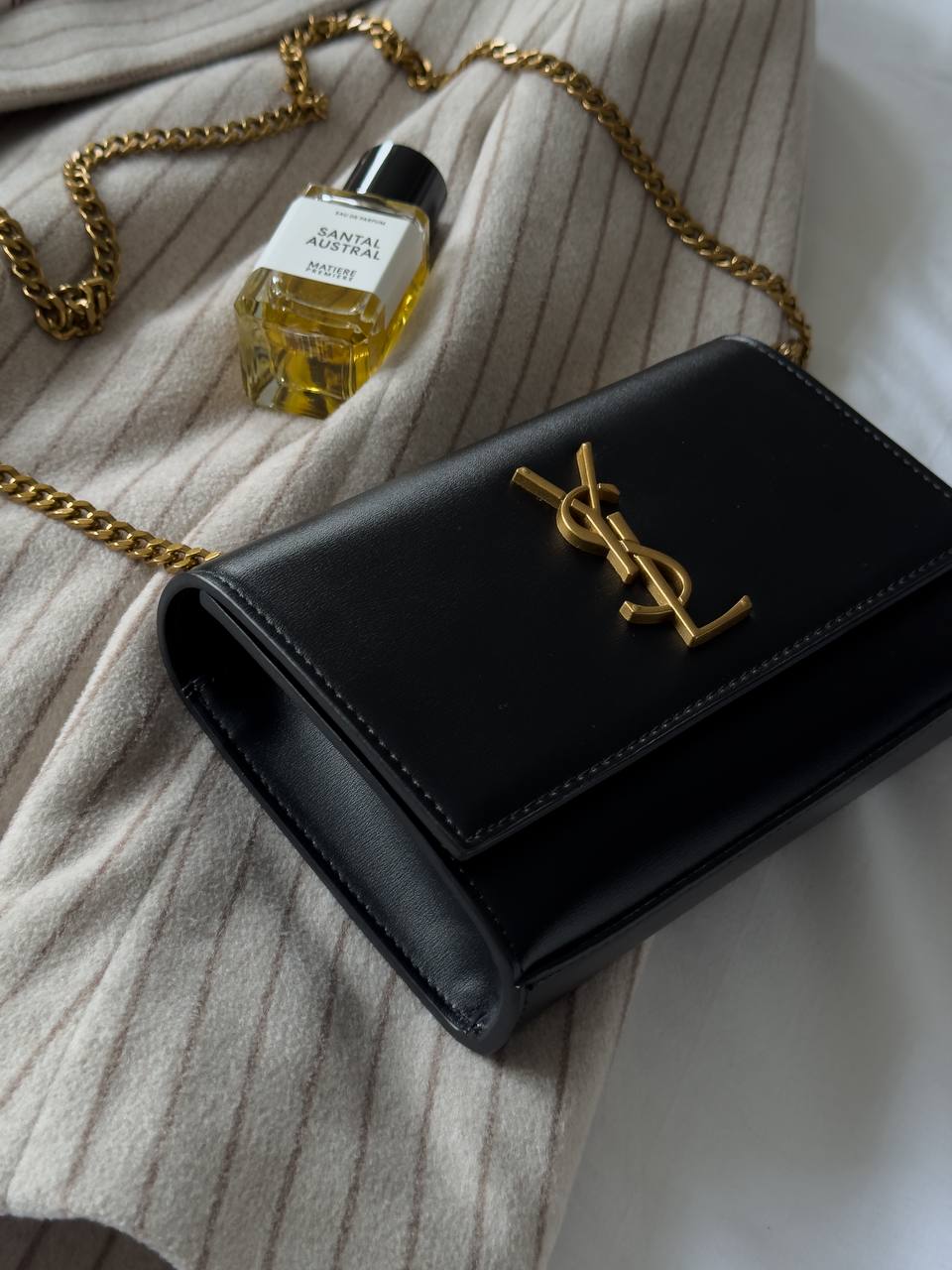 Yves Saint Laurent Kate Small Black/Gold - 8