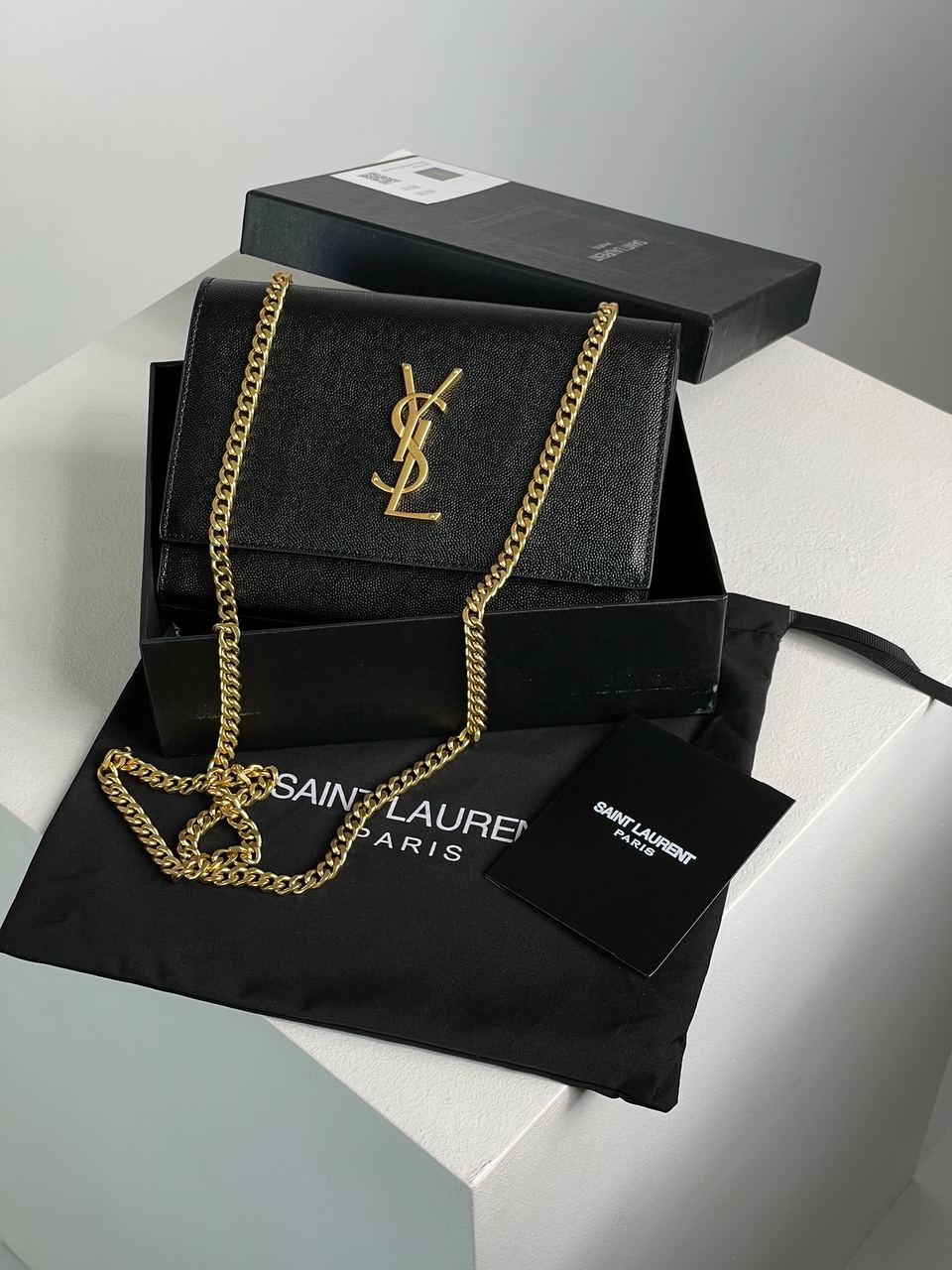 Yves Saint Laurent Kate Small Black/Gold - 2