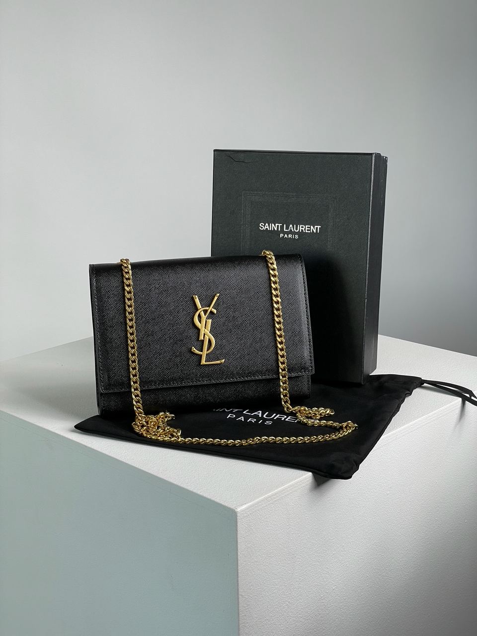Yves Saint Laurent Kate Small Black/Gold - 3