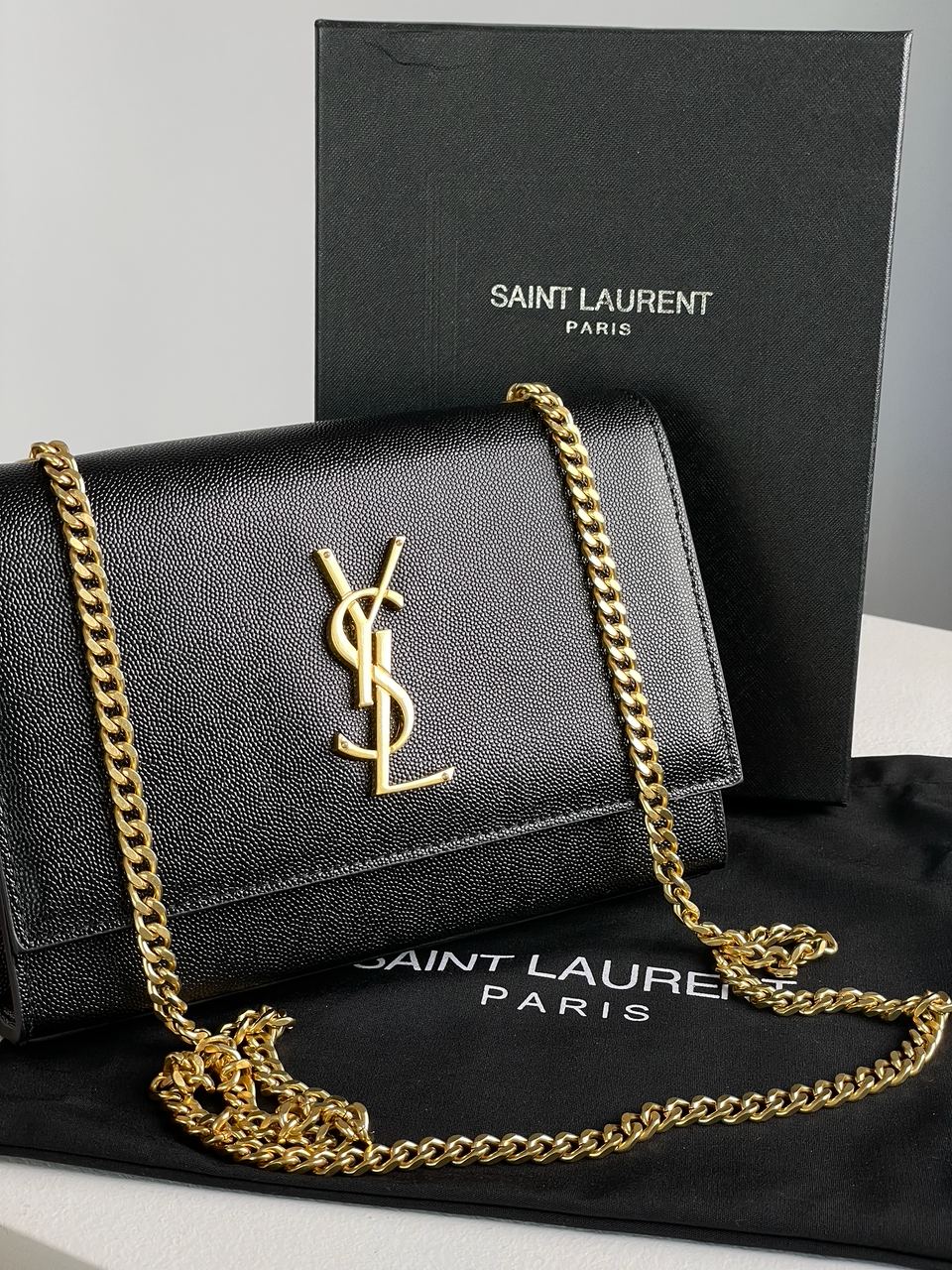 Yves Saint Laurent Kate Small Black/Gold - 4