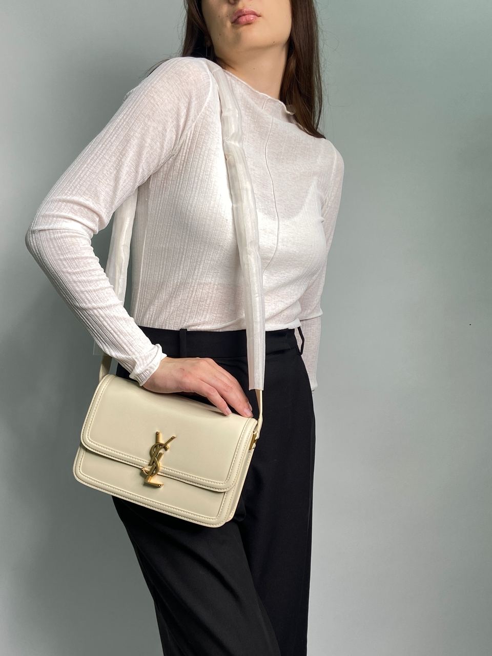 Yves Saint Laurent Medium Solferino Cream - 7