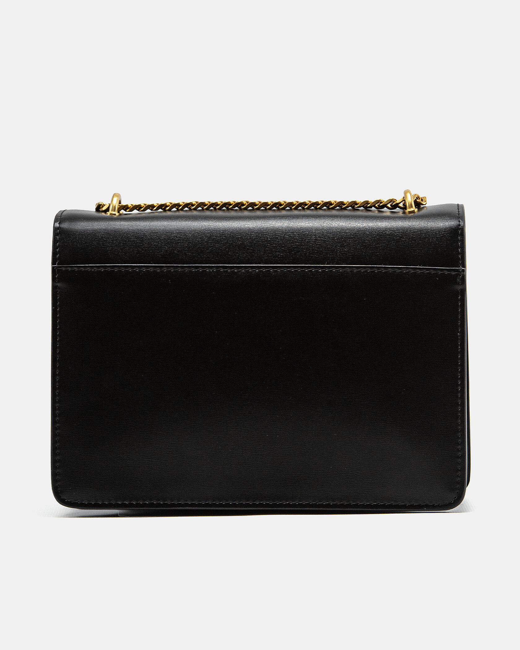 Yves Saint Laurent Medium Sunset in Smooth Leather Black/Gold - 10