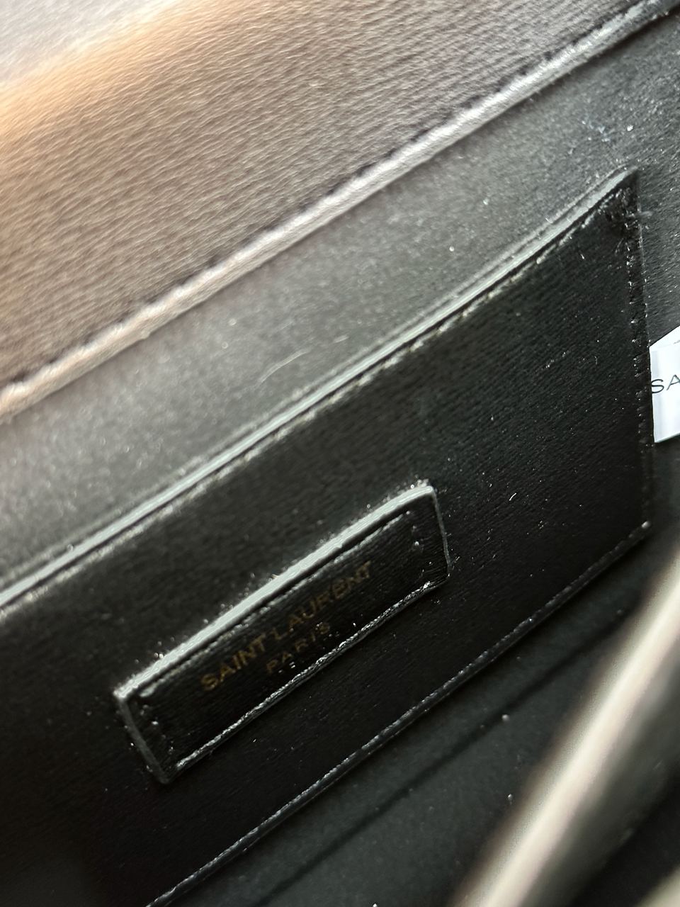 Yves Saint Laurent Medium Sunset in Smooth Leather Black/Gold - 29