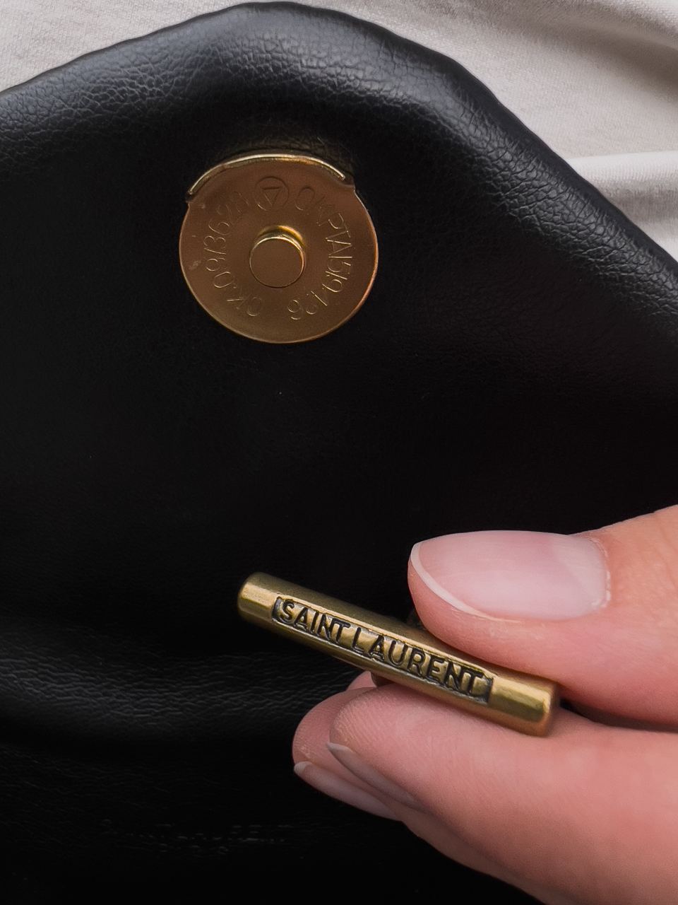 Yves Saint Laurent Puffer Small in Nappa Leather Gold Chain - 16