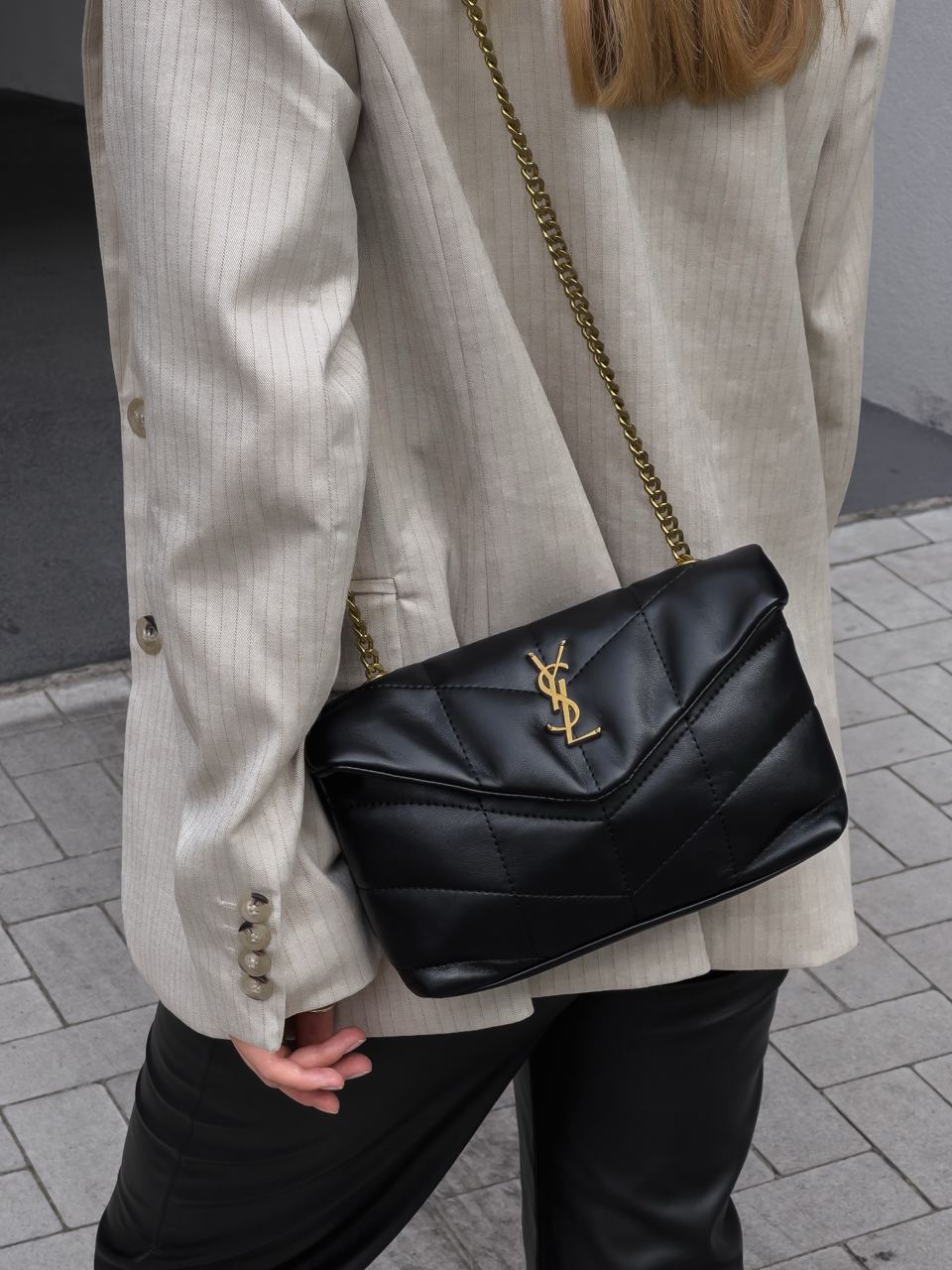 Yves Saint Laurent Puffer Small in Nappa Leather Gold Chain - 4