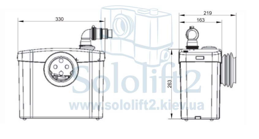 Каналізаційна станція SFA SANIBROYEUR - 3