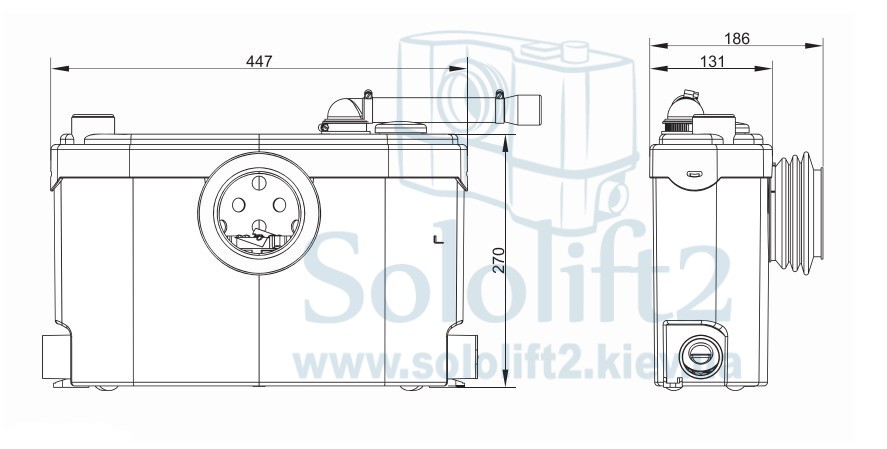 Каналізаційна станція SFA SANISLIM - 3