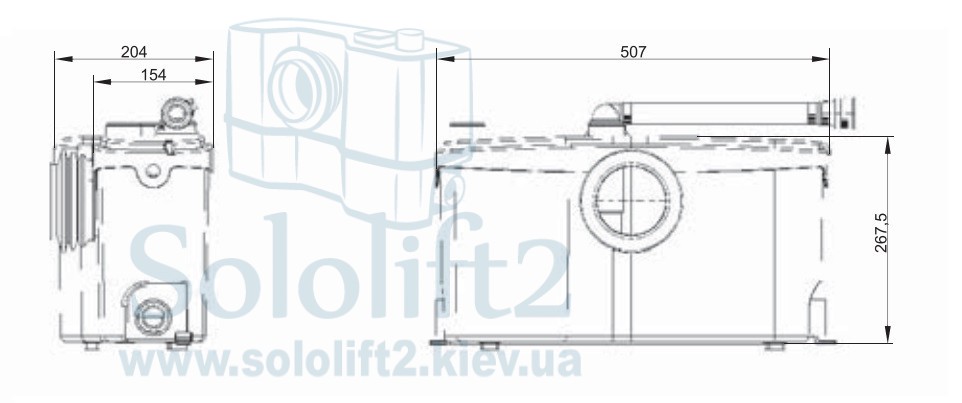 Каналізаційна станція SFA SANIBEST Pro - 3