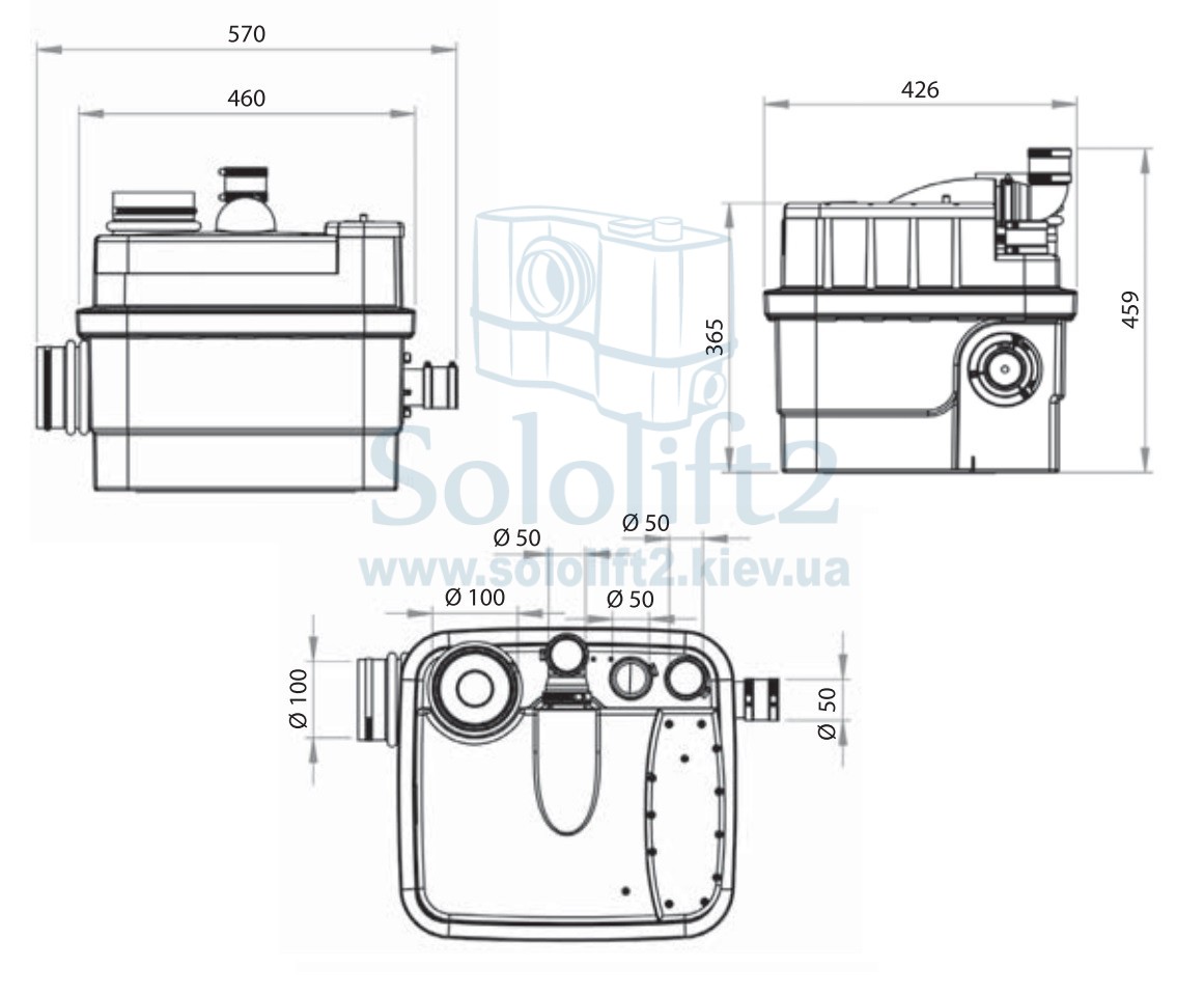 Каналізаційна станція SFA SANICUBIC 1 WP - 5