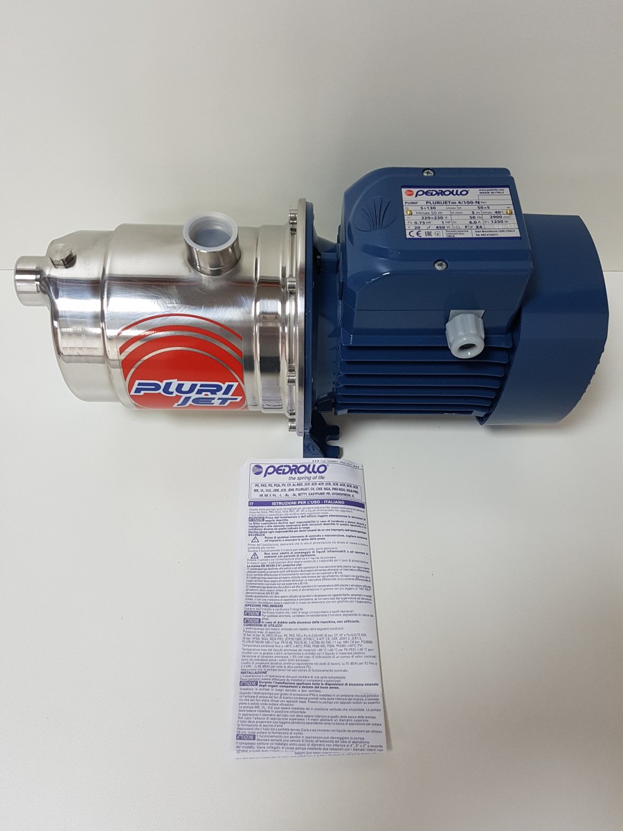 Насос відцентровий багатоступінчастий Pedrollo PLURIJETm 4/100 (43PJA54104A1) - 4
