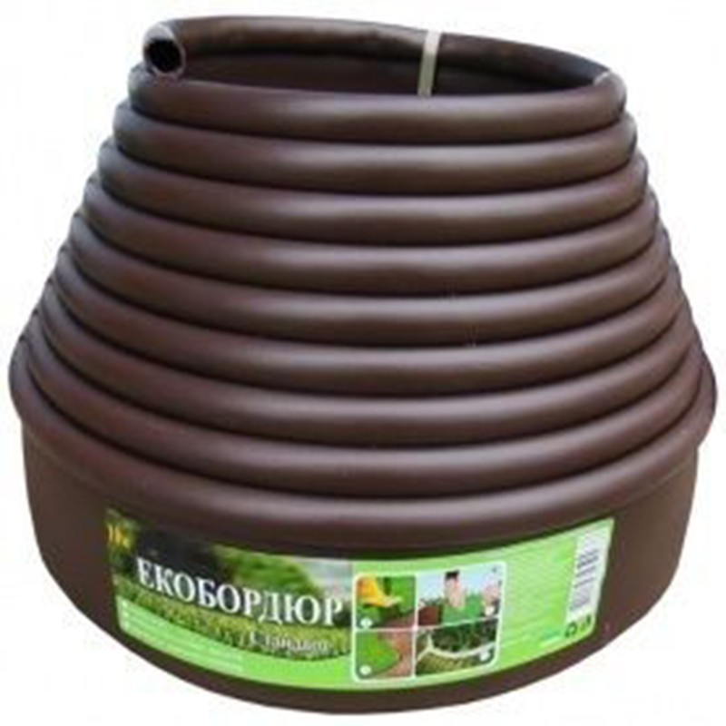 Садовый бордюр Gartec (коричневый) - 20м - 2