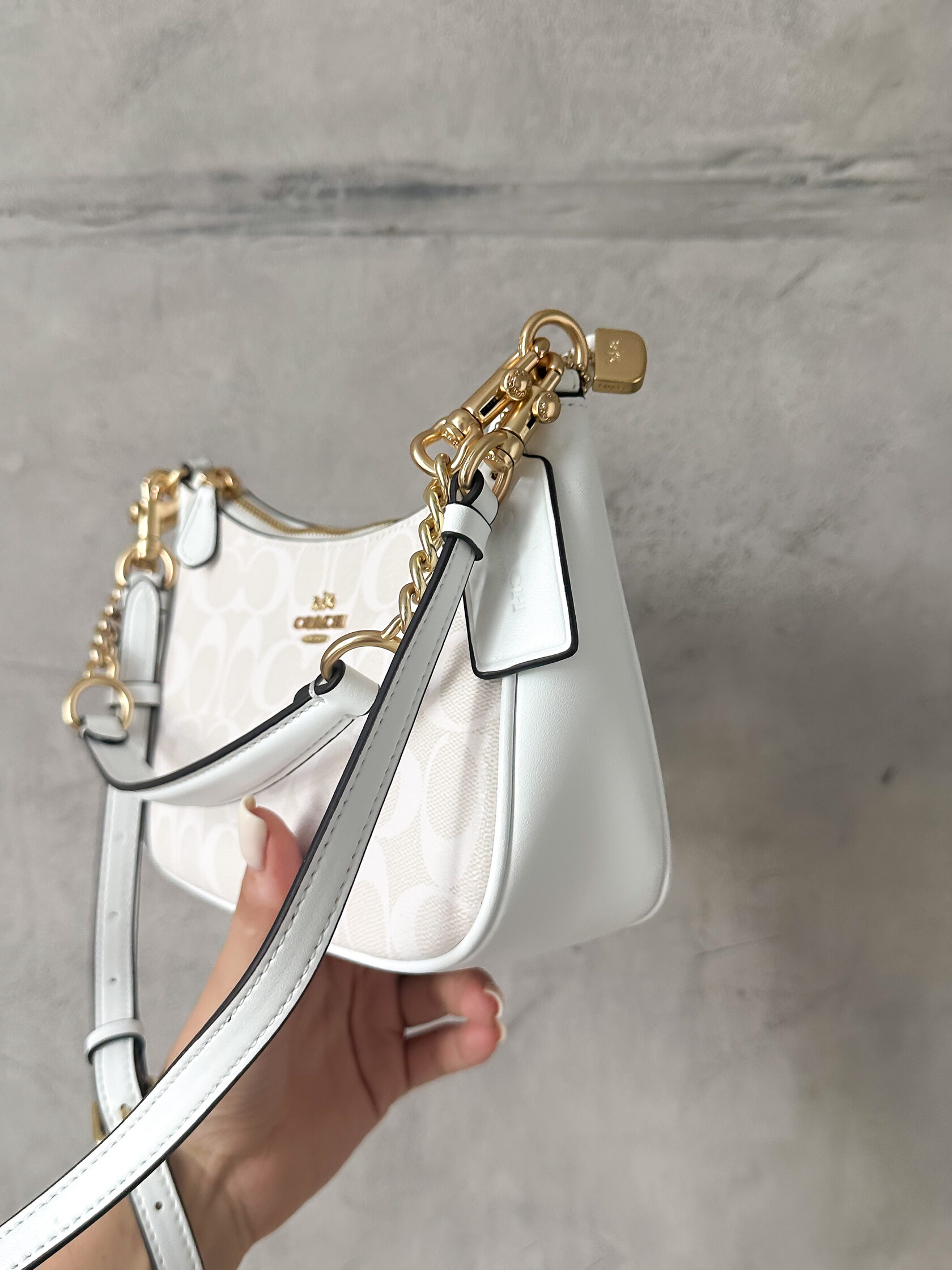 Сoach swinger 20 chalk white - 5